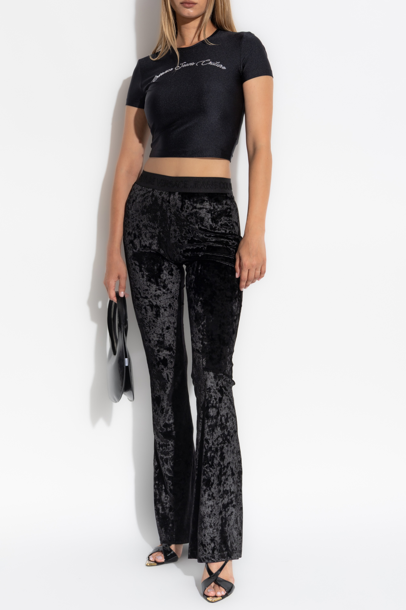 VERSACE JEANS COUTURE クロップドトップス　新品タグ付き Black Top with Z logo Versace Jeans Couture - Vitkac Australia
